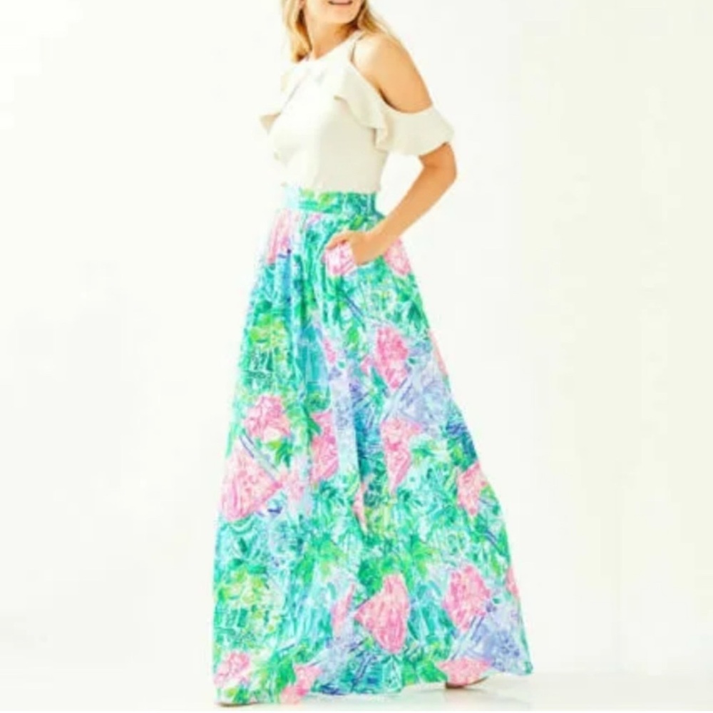 🦄🦄🦄Lilly Pulitzer HOLY GRAIL🦄🦄🦄.         Bobbi Maxi Skirt (Bohemian Queen)